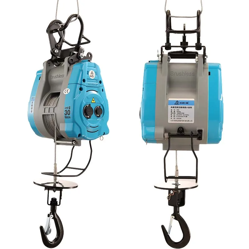 無段階速度調整周波数変換ブラシレス小型ダイヤモンド電気ホイスト 220v 吊りホイスト家庭用ホイスト