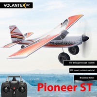 Volantex RC Plane Remote Control Airplane Qihangzhe ST Fixed-Wing Off-Road Wheels 2.4G4CH Brushless 499mm Wingspan Toys for Kids