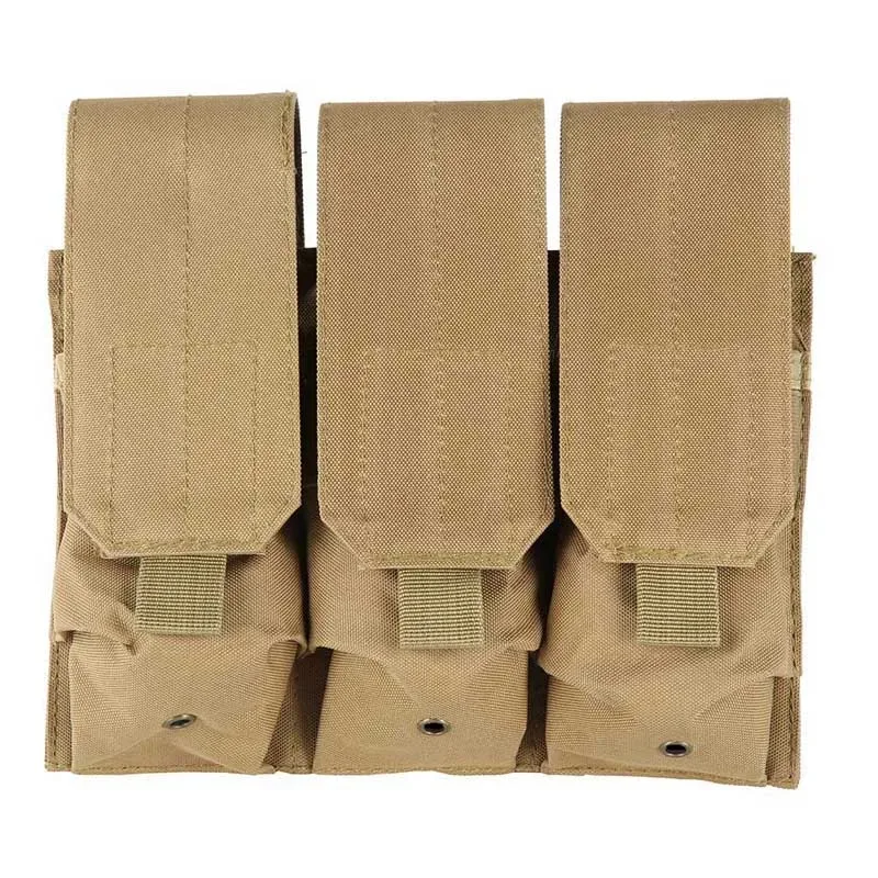 

Tactical MOLLE Triple Magazine Pouches Double Triple Shooting Mag Pouch Wargame Paintball 5.56 7.62Mag Bag