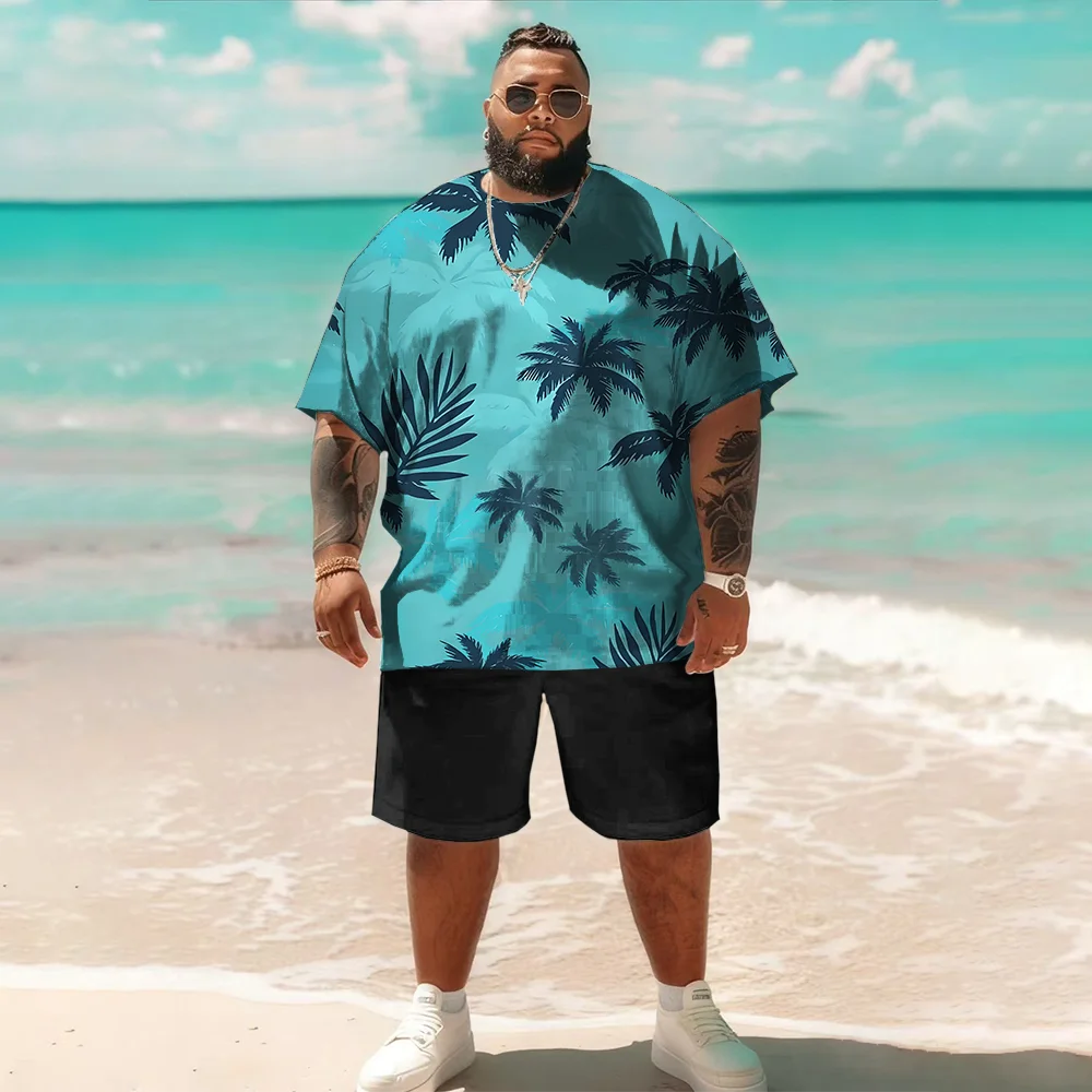 -9xl مجموعة كبيرة وطويلة الأكمام قصيرة الحجم (عنصر شجرة جوز الهند): كاجوال-حياة - مادة متينة وخفيفة الوزن، #1