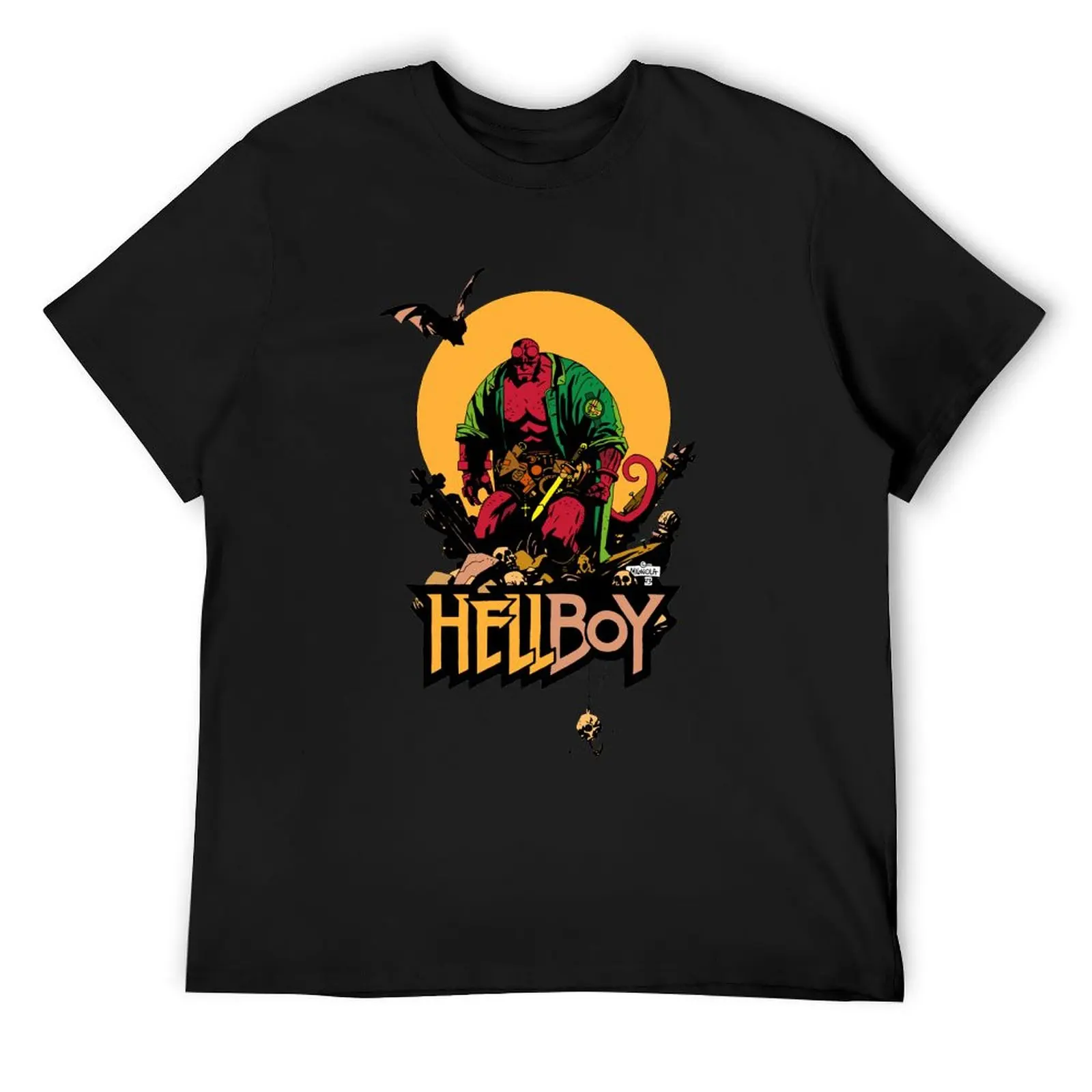 HellBoy Sunset T-Shirt sports fans customs design your own cute tops quick-drying funny t shirts men