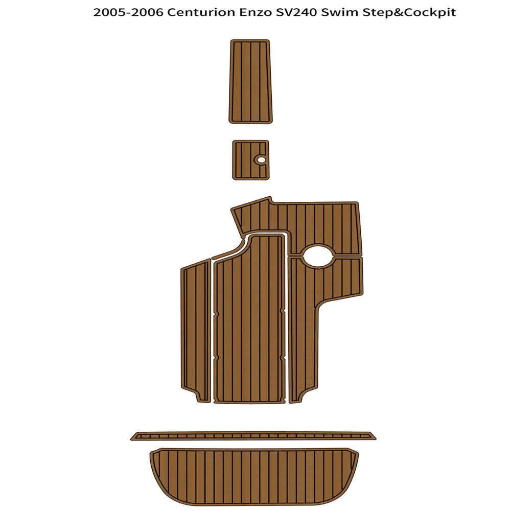 

2005-2006 Centurion Enzo SV240 Swim Platform Cockpit Pad Boat EVA Teak Floor Mat
