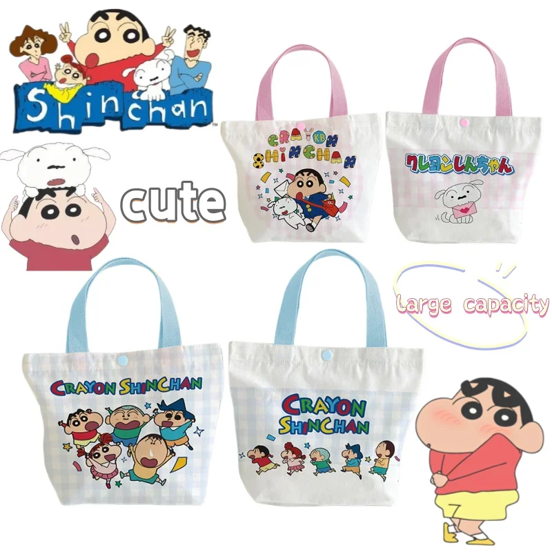 Crayon Shin-chan Canvas Bag New Creative Cartoon and Cute Fashionable Personalized High-Value Portable Large-Capacity Tote Bag