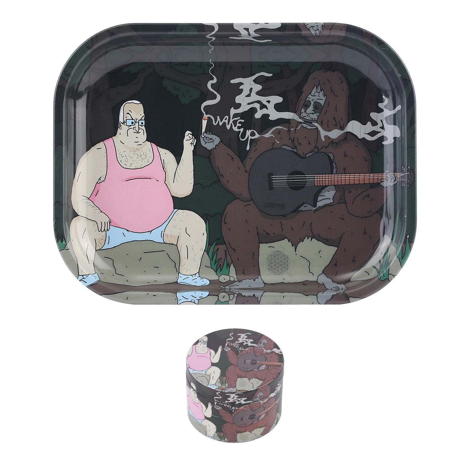 1/2 Pieces Gorrila Herb Spice Grinder Rolling Tray Gifts view 6