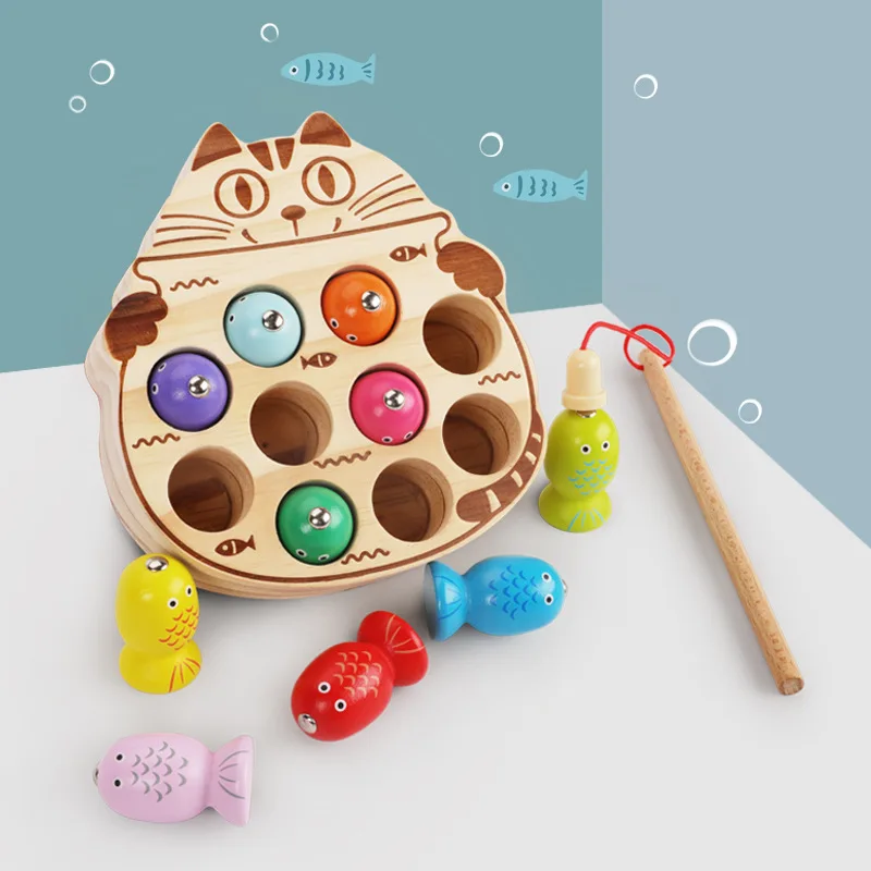 

Fishing the montessori early childhood fancy magnetic building blocks toys infants and young children 1 to 3 years old male girl