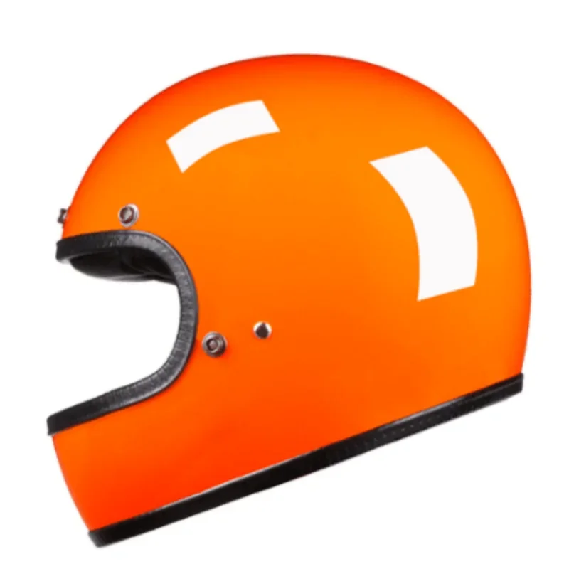 

Vintage Retro Full Face Motorcycle Helmet Glass Fiber Chopper Motorbike Racing High Quality Retro Style Moto Safety Headgear