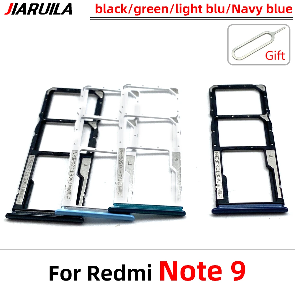 NEW For Xiaomi Redmi Note 7 / Note 9 Pro 9S Nano SIM Card Holder Tray chip slot drawer Holder Adapter Socket With Pin