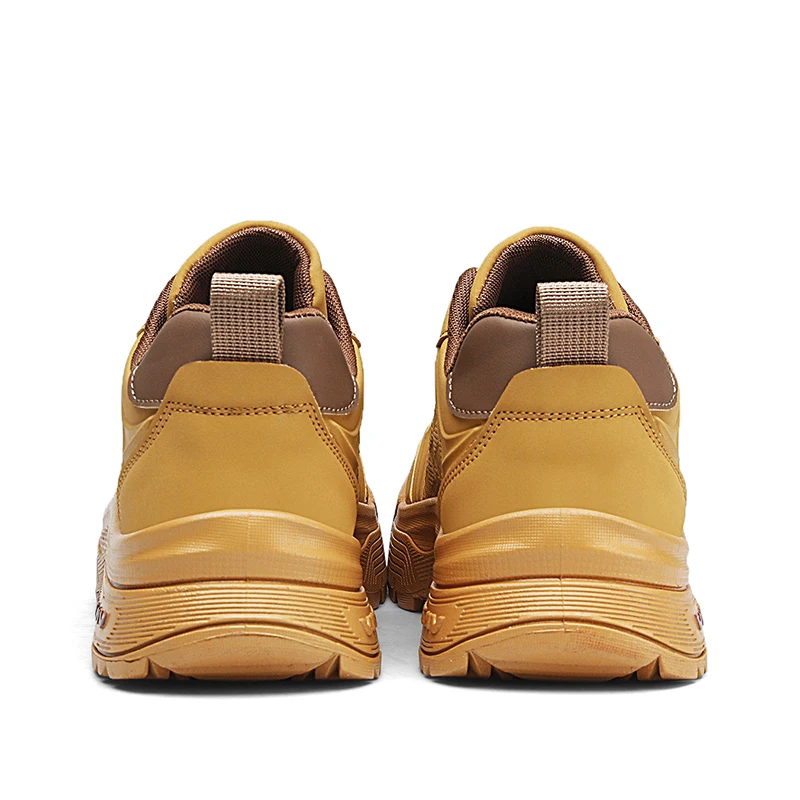 2095 Grote gele herenlaarzen Outdoor Waterafstotende coating Medium - Top Britse stijl Retro werklaarzen Winter Sneeuw Katoen Fas