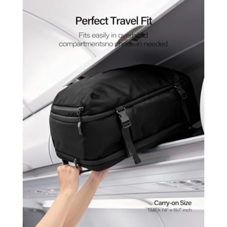 GHERSON Reise-Laptop-Rucksack, TSA-freundlich, Flugzugelassenes Handgepäck, wasserabweisender, leichter Business-Rucksack Dura