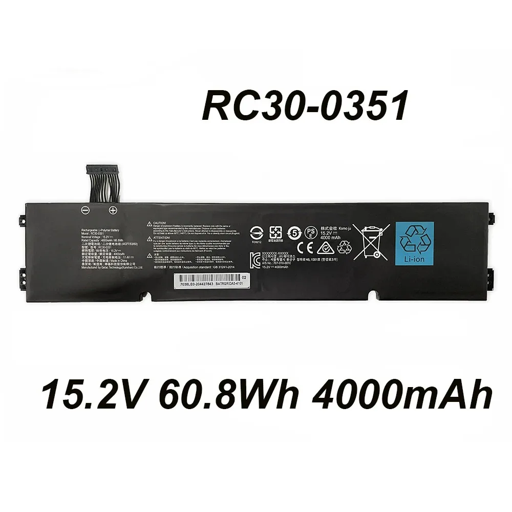 RC30-0351 RZ09-0351 15.2V 60.8Wh 4000mAh Laptop Battery For Razer Blade 15 Base 2021 9E11