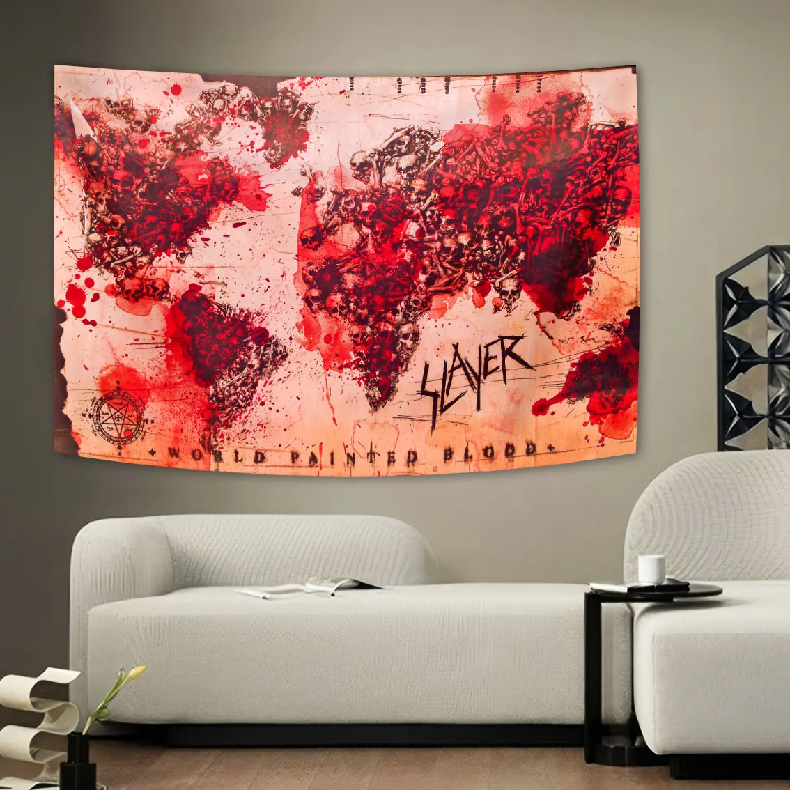 New Slayers Rock Band Reign In Blood Hot Aesthetic Hang Decorations On Room Or Club Walls Tapestry Banner Flag