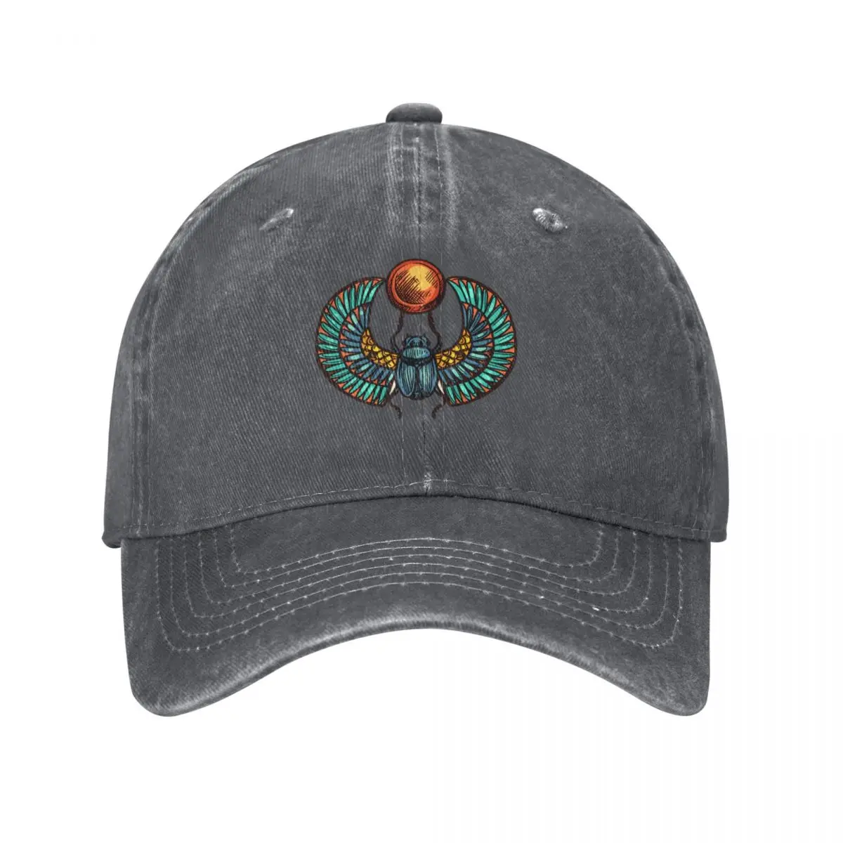 Ancient Scarab Baseball Cap Beach Outing Golf Horse Hat custom Hat Men's Women's