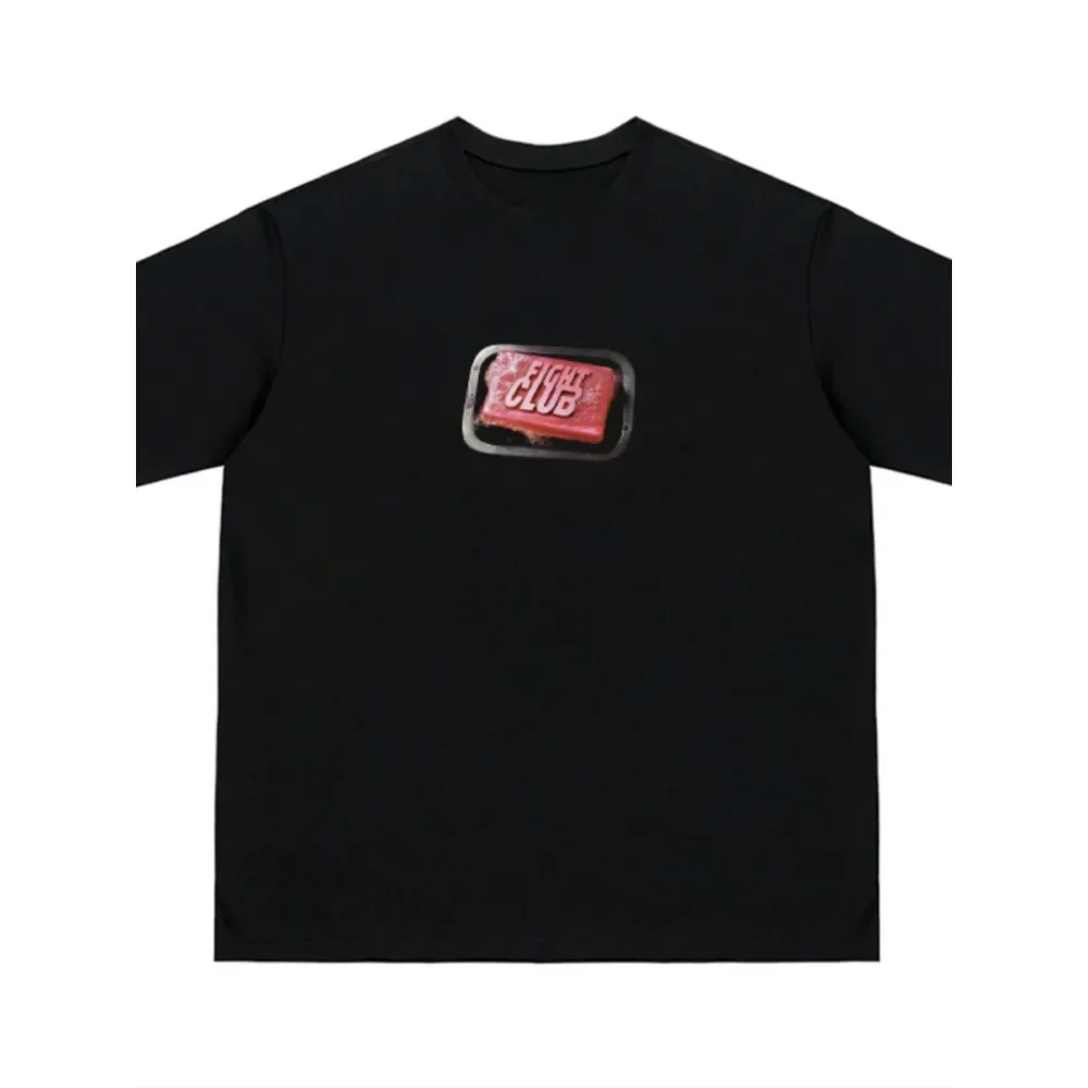 

2025 Fight Club Cotton Printed Short Sleeve Men's and Women's High-quality Deluxe Edition Comfortable and Breathable