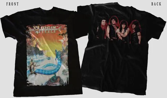 New D T G prited T-shirt- VIRGIN STEELE - Virgin Steele '82 - tee