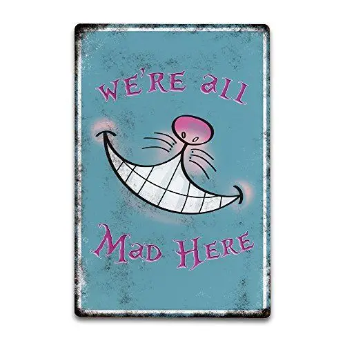 Metal Sign Plaque - Turquoise 200mm x 300m