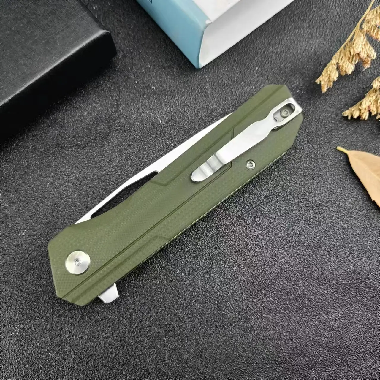 Green Arrow Folding Knife  Pocket  DC53 Blade D10 Handle Tactical Hunting Camping EDC Survival Tool Knives