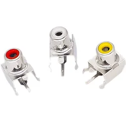 5pcs AV-103B RCA AV With Core Socket Hole 2 Pin PCB Soldering Audio Video Jack Lotus Seat AV1-8.4-3B