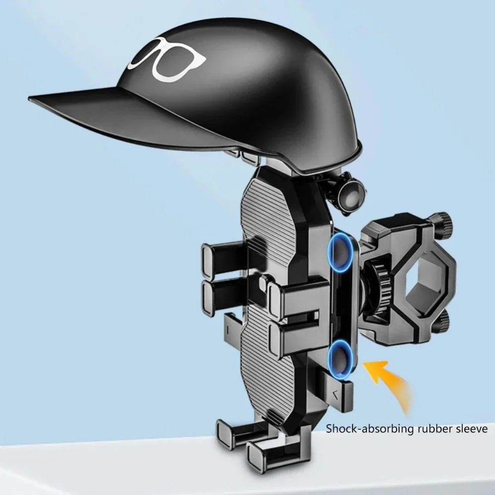 Мотоциклетный велосипедный навигационный держатель, портативный непромокаемый водонепроницаемый солнцезащитный козырек, шлем осьминога, крепление для мобильного телефона, противоударный кронштейн