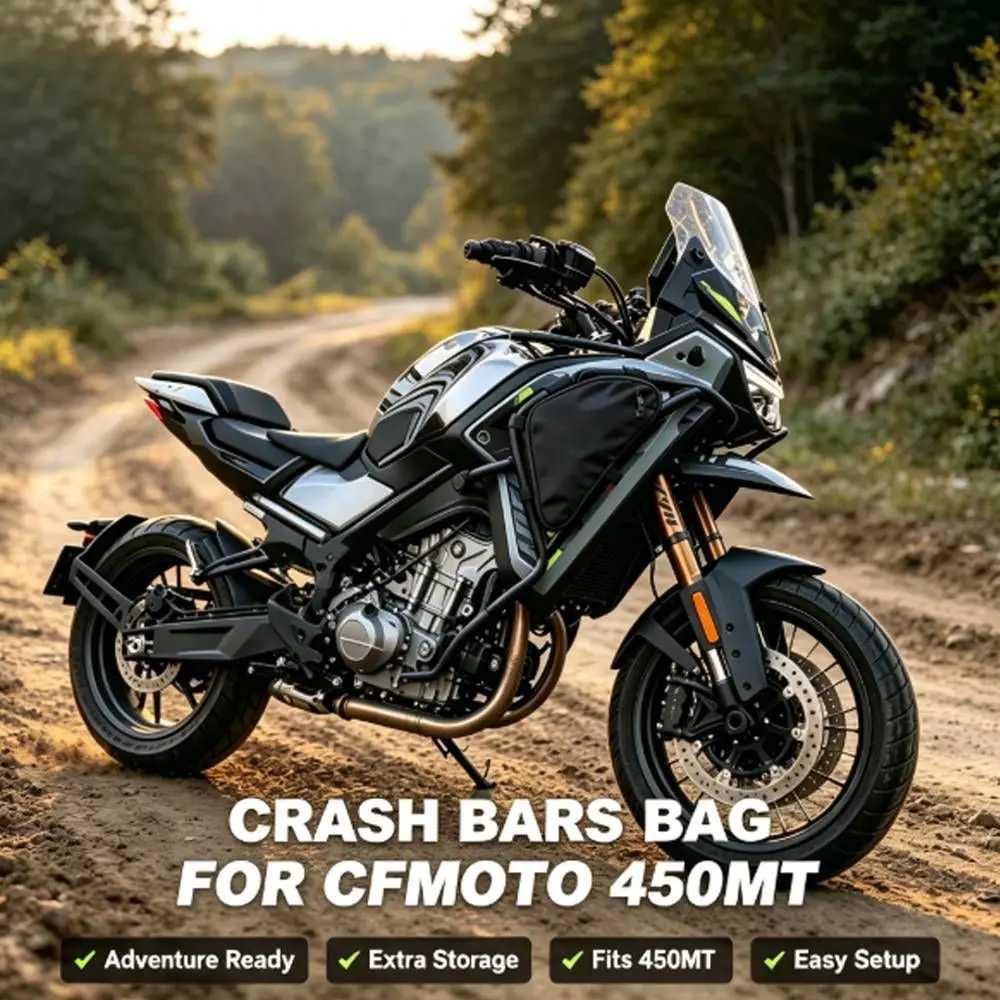 For CFMOTO MT450 450 MT Motorcycle Accessories Original Bumper Repair Tool Placement Bag  Frame Crash Bars Waterproof Bag