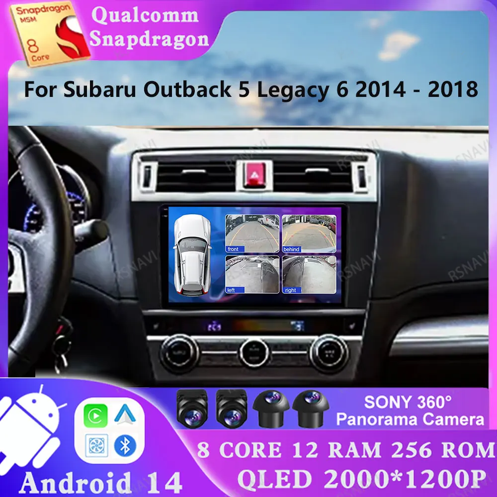 

Android 14 For Subaru Outback 5 Legacy 6 2014 - 2018 Stereo 2 DIN Head Unit 5G WIFI Navigation AUTO Multimedia 4G LTE Qualcomm