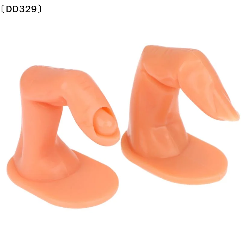 1/5/10Pcs Fake Practice Finger Mannequin With Or Without Nail Reusable Nail Art Training Tool For Nail Beginner Learning〔DD329〕