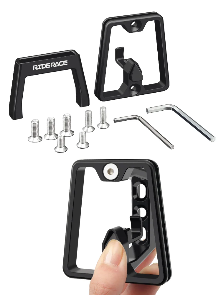 AliExpress riderace RIDERACE Folding Bike Front Bag Carrier Block Bracket 2 Holes Mounting Suitable For Brompton Bicycle Front Carrier Mount Adapter