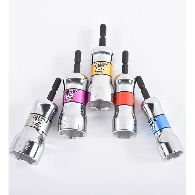 VESSEL مفك كهربائي مفتاح بانة 1/4 ''عرافة السلطة رأس المفك مثقاب الخشب محول مقبض أدوات رقم SL 202190   سلسلة