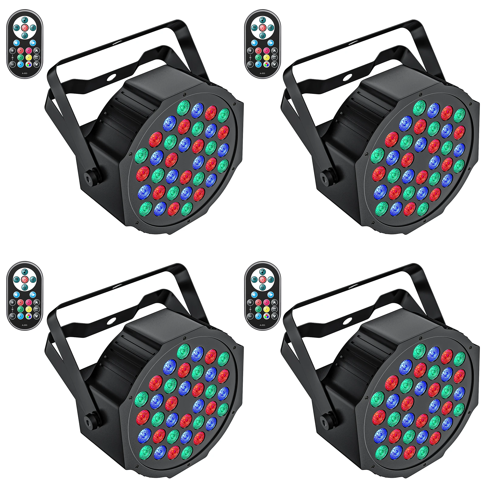 

Somspot 4PCS Stage LED Par Light DJ Disco Effect Lighting LED Projection Light for KTV Party Wedding Holiday Bar Club