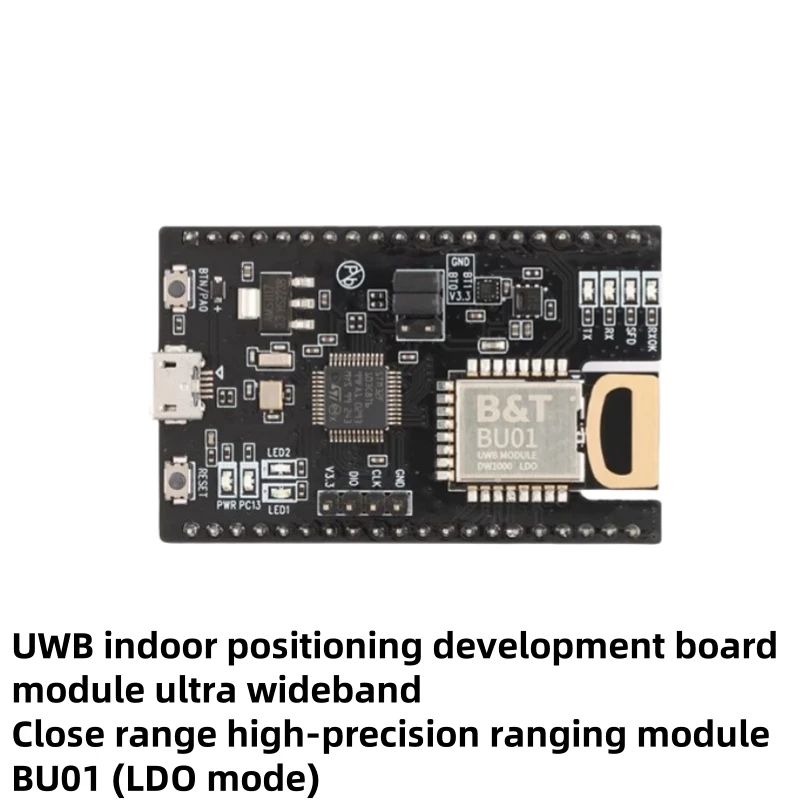 UWB indoor positioning development board module, ultra wideband close range high-precision ranging module BU01 (LDO mode)