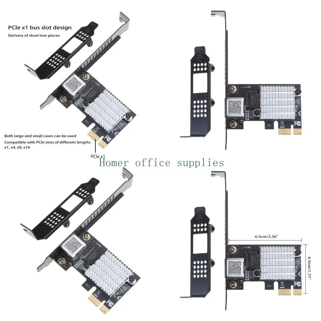 

K43B IO-PCE8125B-GALN PCIe to Gigabit Card 2.5G 2500M/1000M RJ45 for Windows 98SE XP Vista 7 8 10