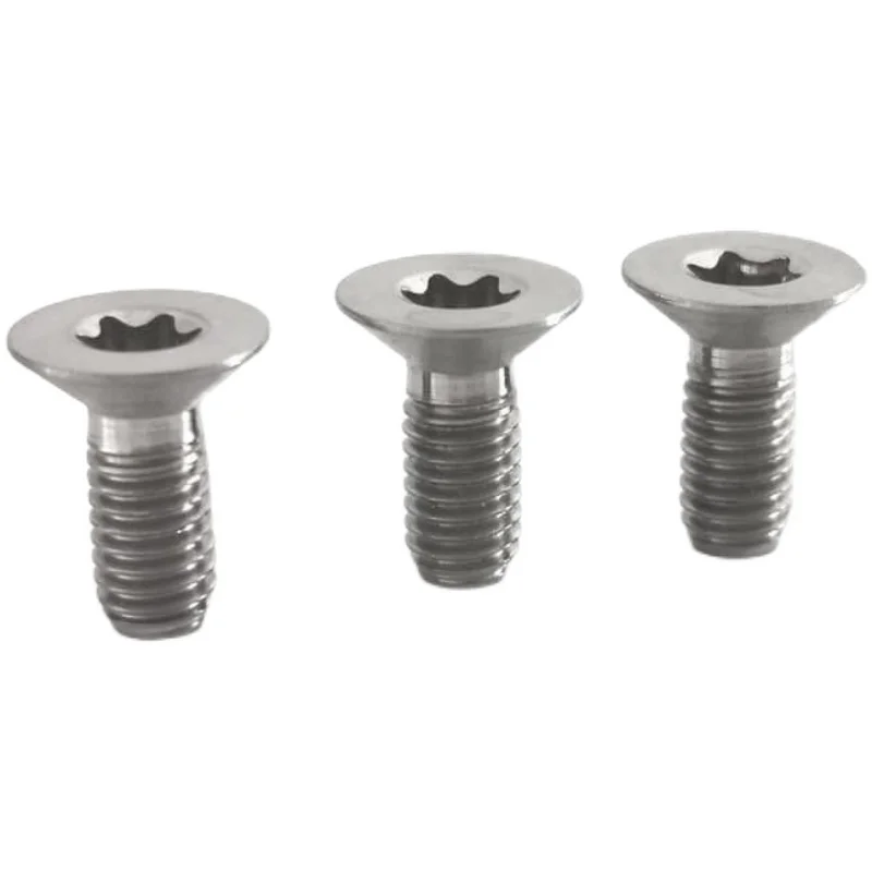 5pcs/lot CNC 3 Sizes Titanium Alloy TC4 Countersunk M3 M3.5 Screws T8 T10 Torx Head  Folding Knives Spindle Rivets Nail