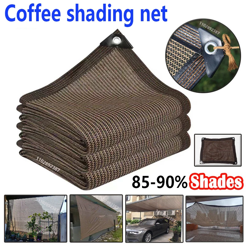 Sunshade net 12 needle coffee sunshade net Home garden succulent UV protection 85-90% Sunshade net Balcony sunshade Car shed