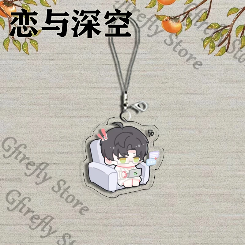 Liefde en Deepspace Hangende Drop Anime Rafayel Q Versie Sleutelhanger Acryl Zayne Schooltas Hanger Xavier Versieren Sleutelhanger Gift