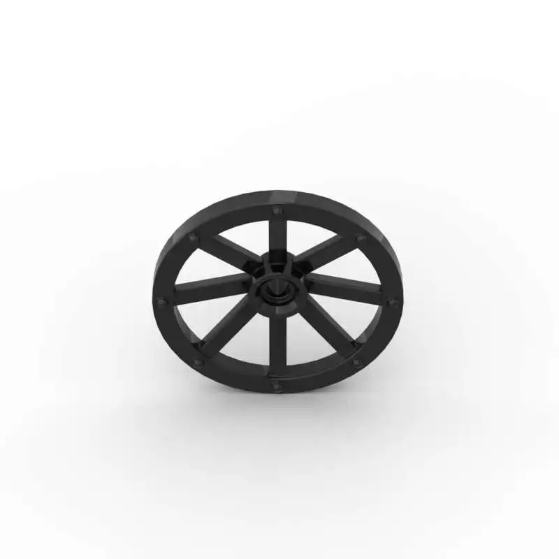 MOC 10PCS 4489 Wheel Wagon Large 33mm Building Blocks Notched For Holder Pin Bricks Particle DIY Toy For Children Birthday Gift