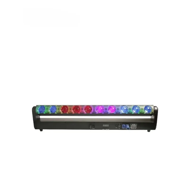 Stage Lighting Eight Eyes 10 40W Swinging Head Rotating Beam Light Bar KTV Private Room Colorful Laser