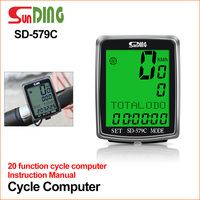 Sunding Wireless Bicycle Computer Stopwatch Bike Speedometer LCD Digital Display Waterproof Odometer Backlight Cycling  Computer