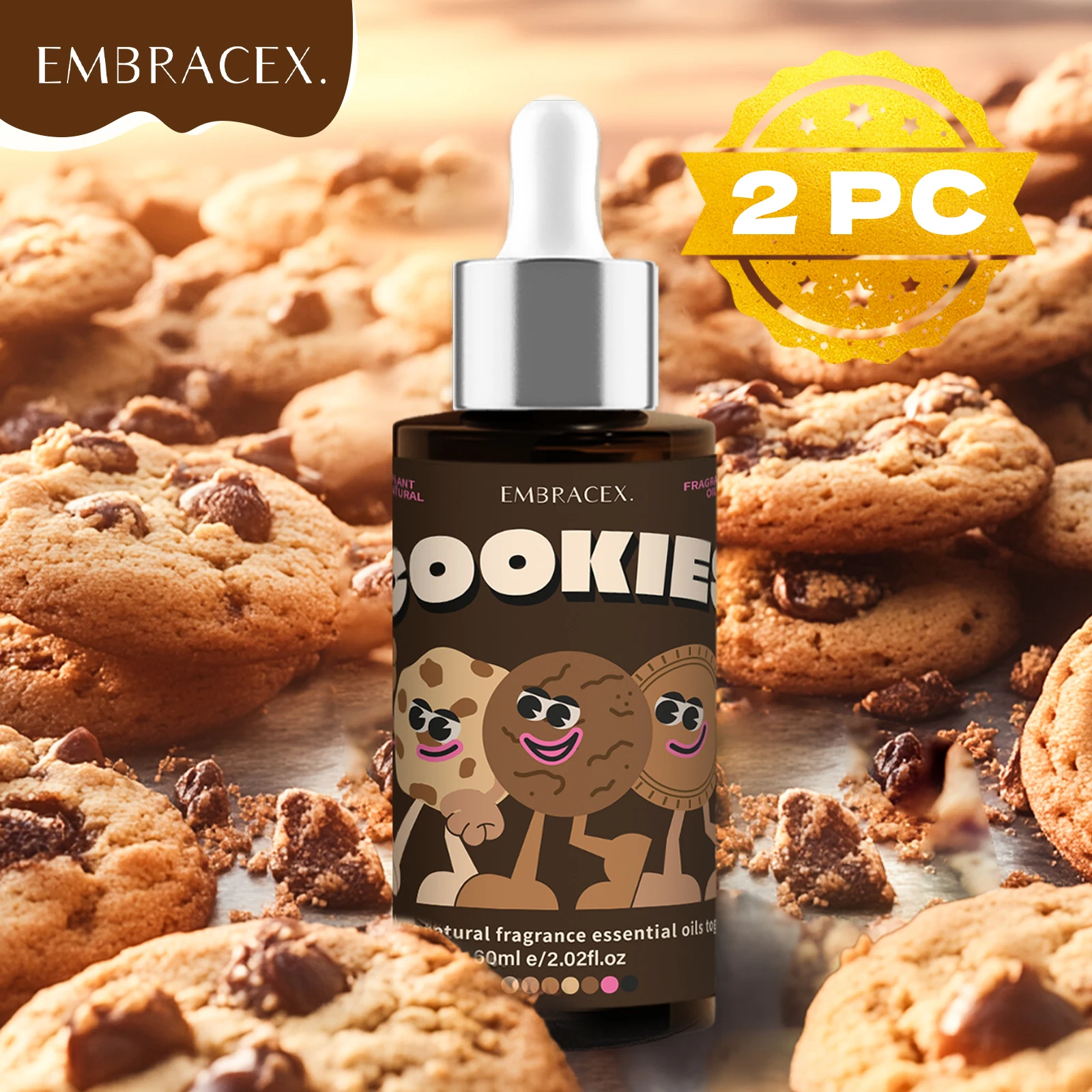 

2PC 60ml Cookies Essential Oils Aromatherapy Essential Oils original imported perfumes