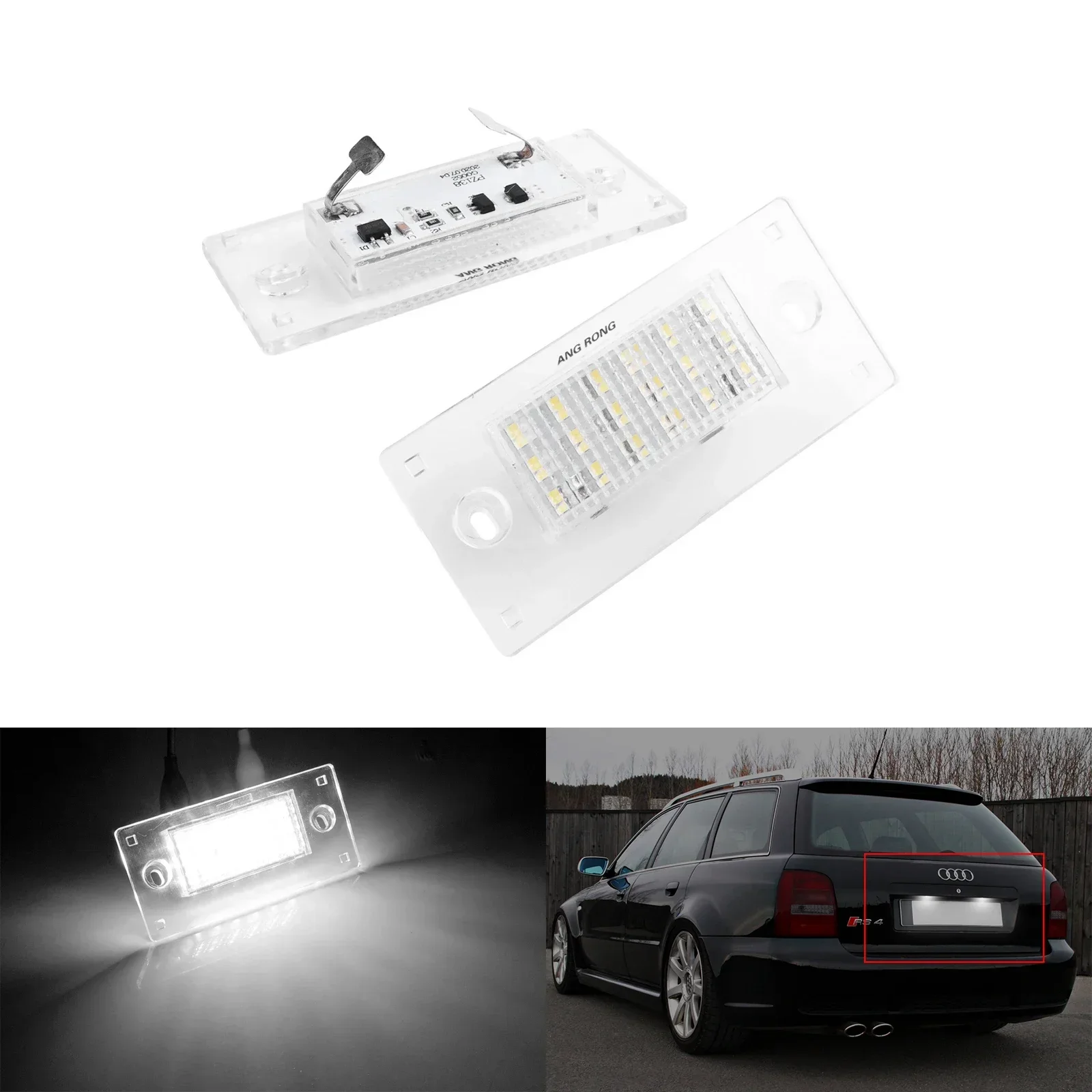

Для Audi A3 S3 8L A4 S4 Avant B5 99-03 Светодиодная лампа освещения номерного знака белого цвета