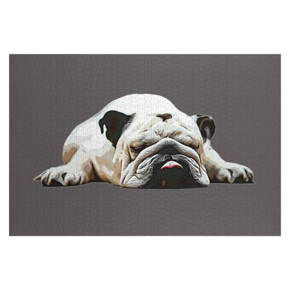 

Bulldog - Funny English Bulldog Jigsaw Puzzle Custom Gift Jigsaw Pieces Adults With Photo Wooden Jigsaws For Adults Puzzle