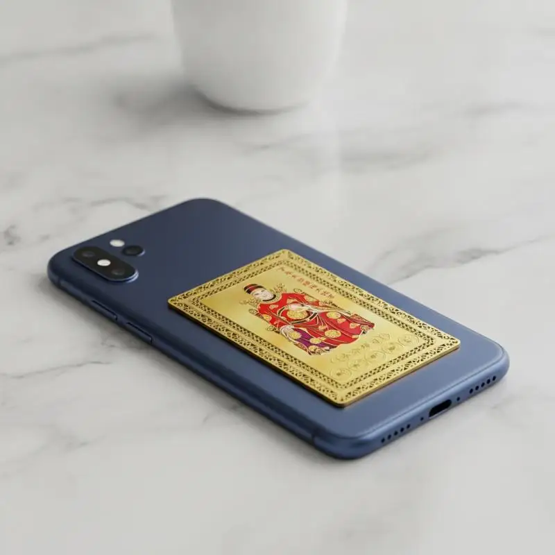 Gold Foil Tai Sui Card Exquisite Custom Print Good Luck Blessing Durable Feng Shui Talisman for Corporate Holiday Gifting Use