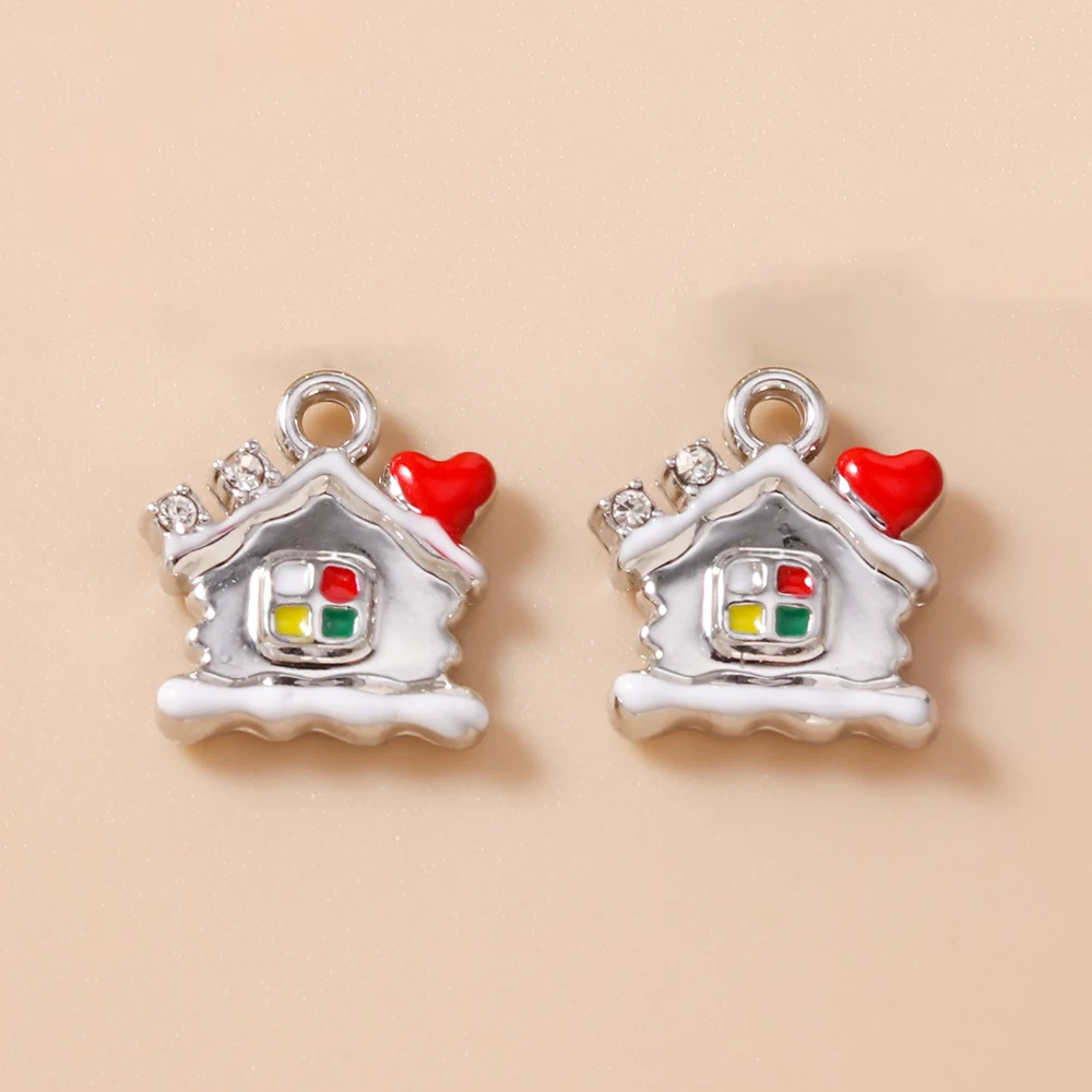 Leslie 5-teiliges Modisches Weihnachts-Charms-Set, Niedliche Weihnachtsglocken-Anhänger für Ohrringe und Halsketten-Herstellung – Detail 10