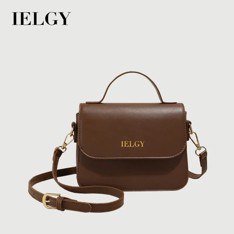 IELGY  Trendy and Versatile IELGY Women's Crossbody Shoulder Bag in Beige with Adjustable Strap and Magnetic Buckle