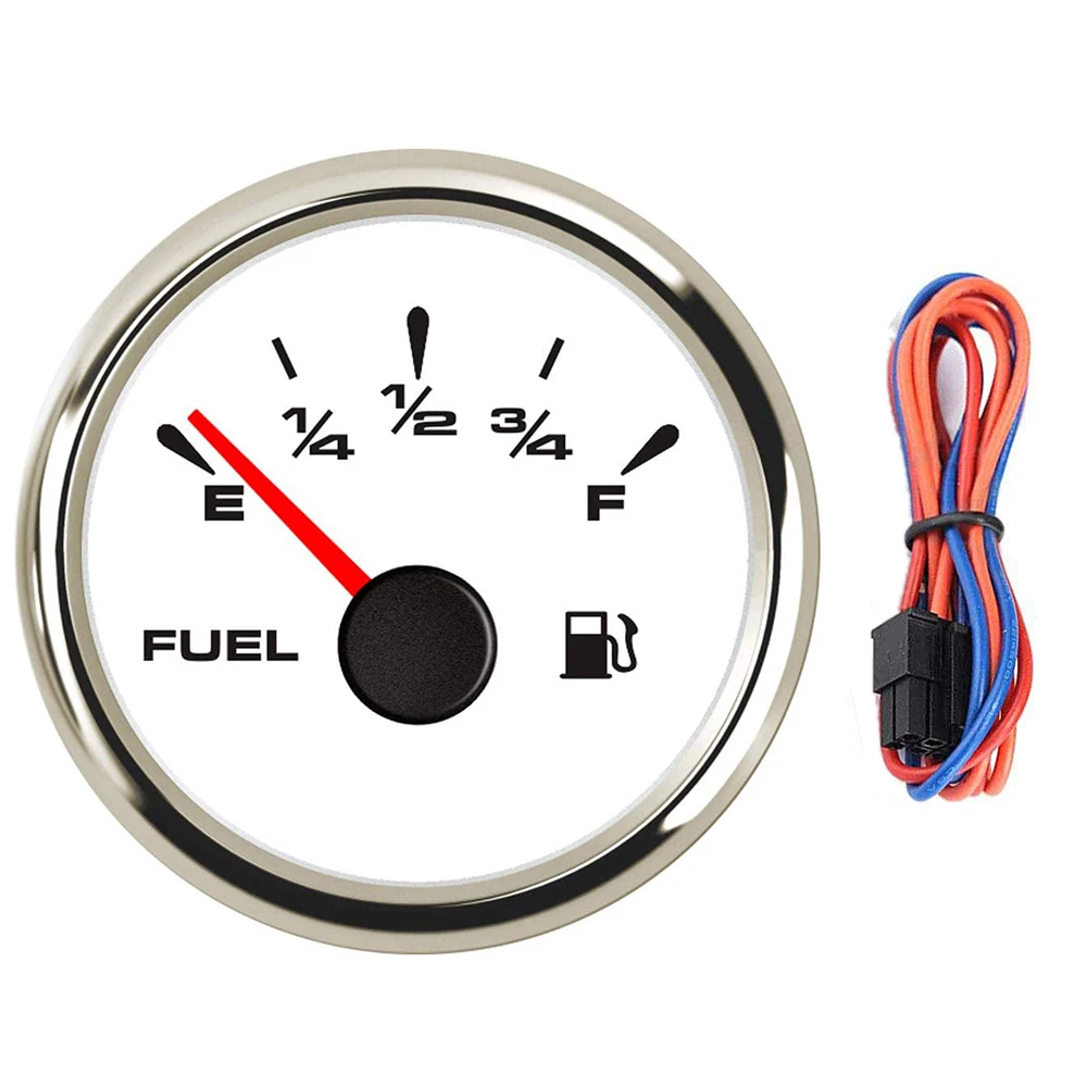 

Universal Marine Fuel Gauge Digital Fuel Level Gauge Waterproof Fuel Meter 7 Color Backlight 52mm 12V/24V B