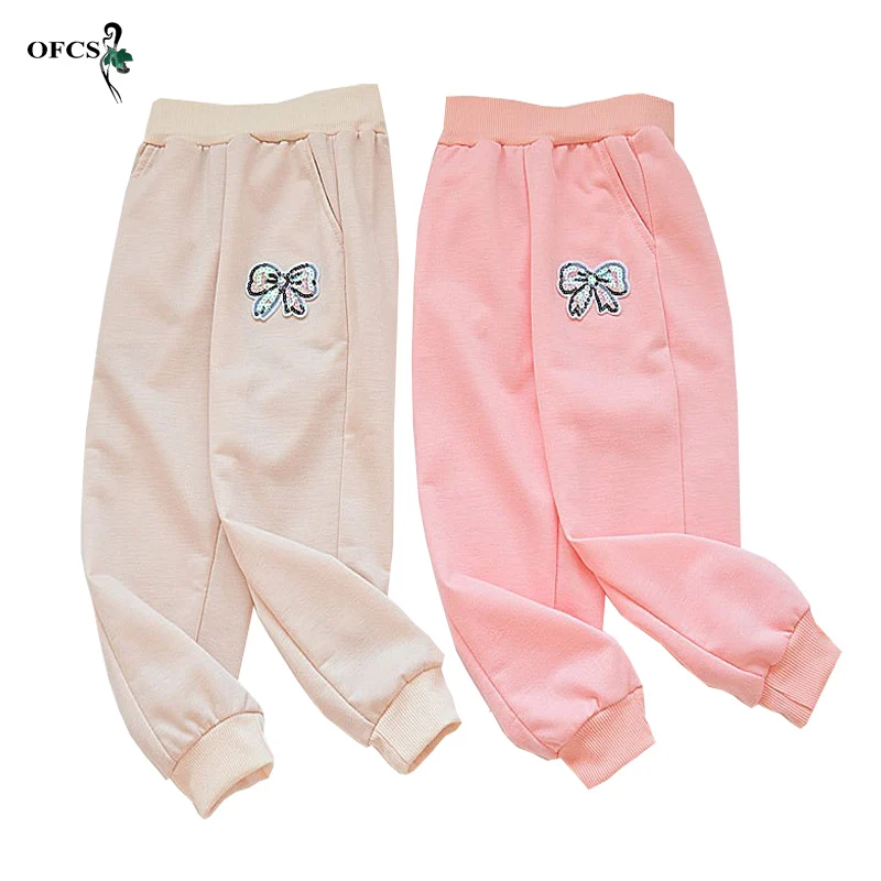 

Sping 3-10 Years Cotton Children's Pants Baby Boys Girls Loose Style Ankle-Length Kids Trousers Young Child Sweatpants In Stock