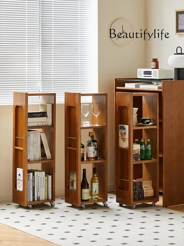 

muebles para hogar Nordic Antique Solid Wood Combined Bookcase Home Display Cabinet