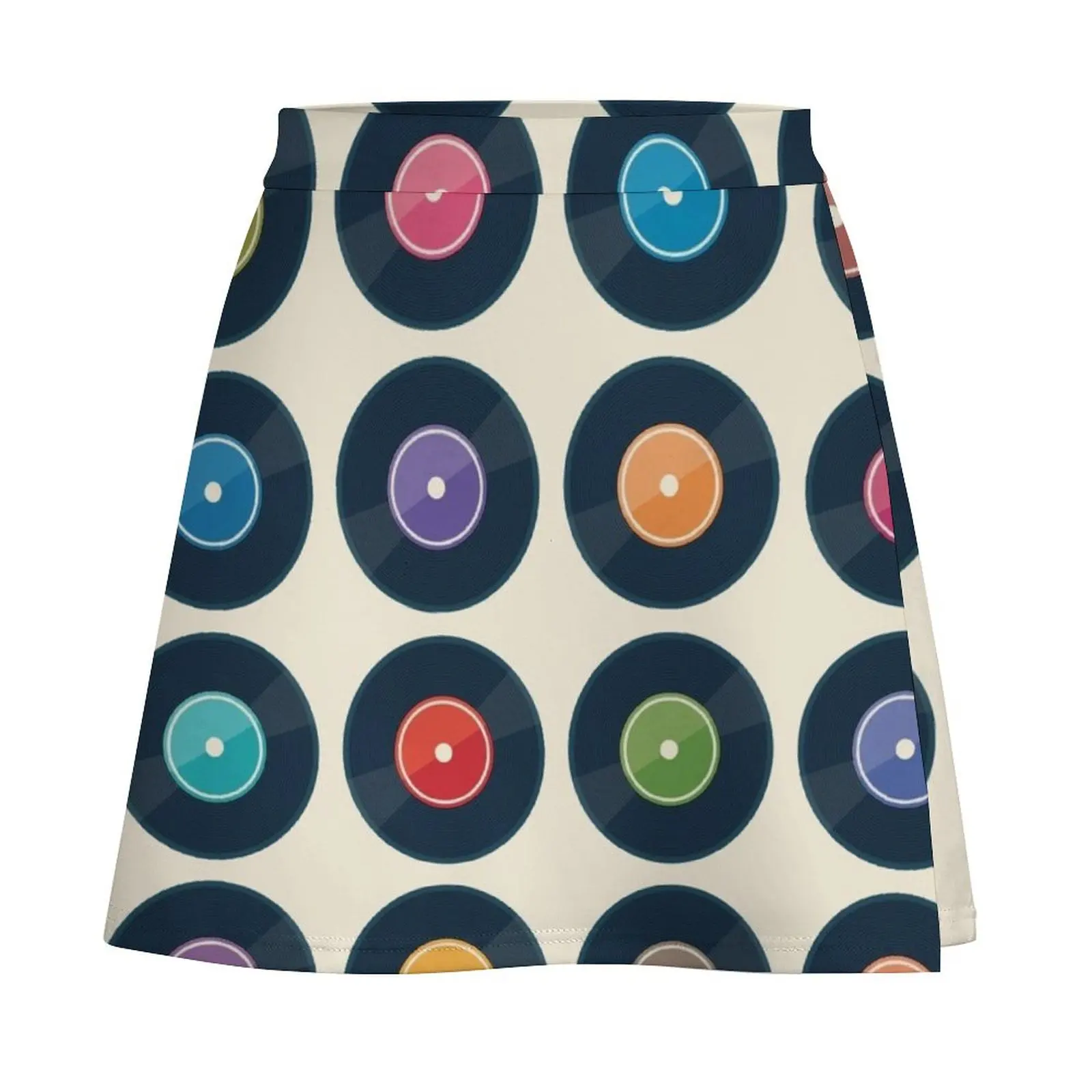 Vinyl Record Collection Mini Skirt dress Skort for women Korean skirts Mini Skirt