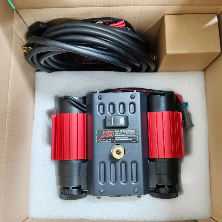 90psi on 120psi Off DC12V Volt Air Lockers  Horns Tire Inflation  Tools Onboard Off-road Cartee Twin Compressor ARB X8