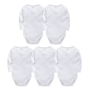 Kavkas bébé garçon fille vêtements 0-24 mois 3/5 pièces par lot 100% coton nouveau-né corps bebe Body à manches longues quatre saisons combinaison