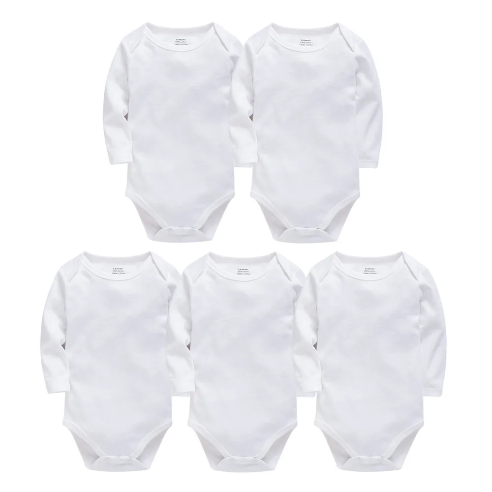 Kavkas Baby Boy Girl Clothes 0-24 Months 3/5 pcs a lot 100% Cotton Newborn Body bebe Bodysuit Long Sleeve Four Season Jumpsuit