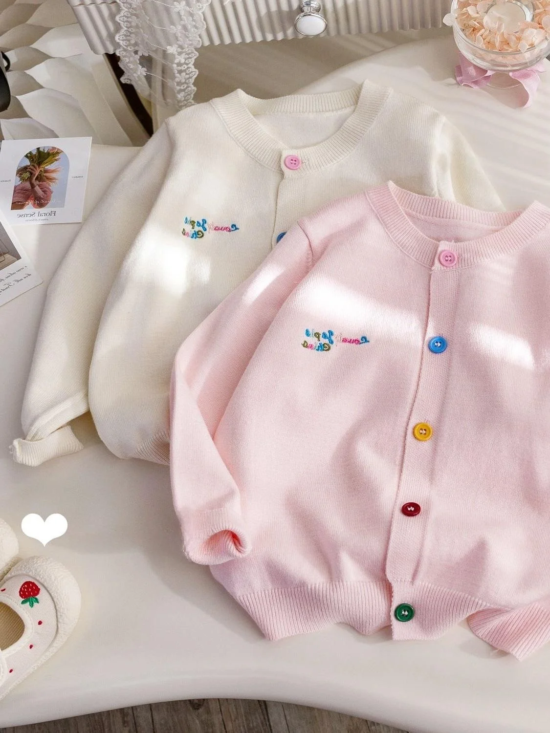 

Faionable Knitted Cardigan Top Outerwear Casual Spring Outerwear for Girls New Arrival Korean Sle Rabbit Fur Long Sve